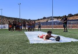 Una de las actividades realizadas durante el Campamento Deportivo
