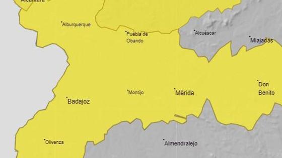 Alerta amarilla por lluvias y tormentas
