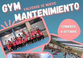 El 4 de octubre vuelven la Gimnasia de Mantenimiento