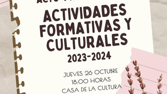 Este jueves presentan las actividades formativas y culturales