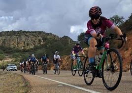 Malule Mendoza durante el recorrido