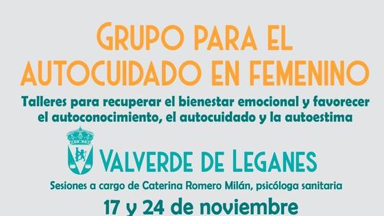 Talleres para el autocuidado en femenino los días 17 y 24 de noviembre