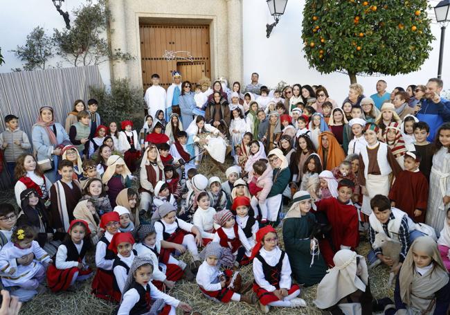 Muchos de los participantes en la recreación
