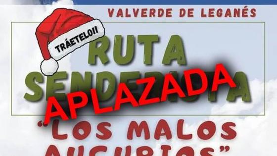 Aplazada la ruta de los 'Malos Augurios'