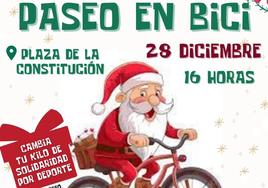 Esta tarde hay una nueva edición del paseo navideño en bicicleta