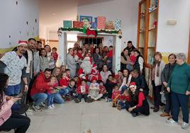 Visita de Papá Noel a la guardería