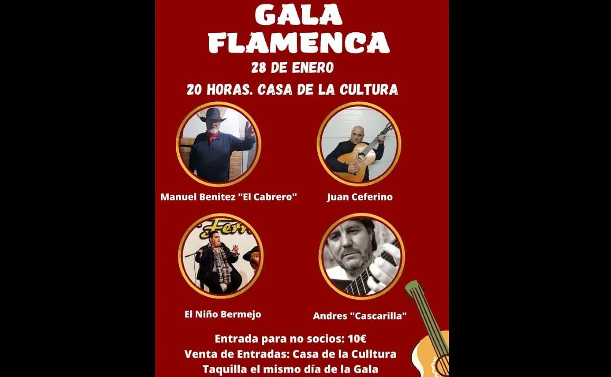 Música: El sábado 28 de enero se celebrará la primera gala flamenca del 2023