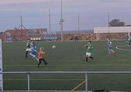 Encuentro de los alevines disputado el lunes