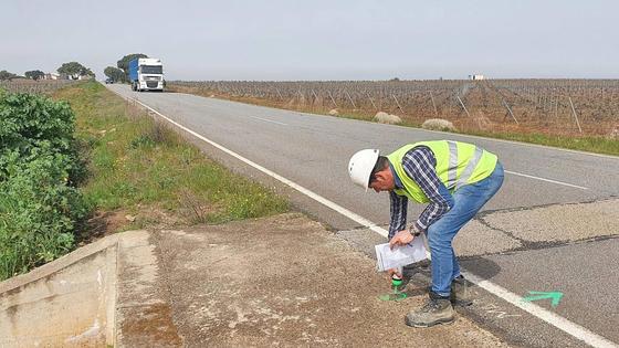 Comienzan los trabajos en la carretera de La Albuera