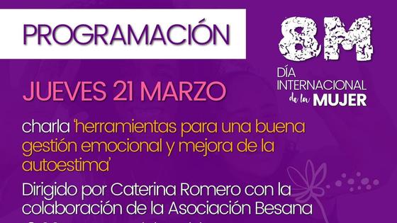 El programa por el Día Internacional de la Mujer finaliza esta tarde