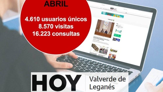 HOY Valverde de Leganés cierra abril con más de 8.500 visitas