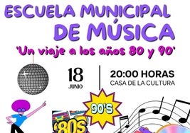 La Escuela Municipal de Música cierra su curso el próximo martes
