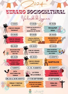 El Ayuntamiento publica el calendario de eventos para las próximas semanas