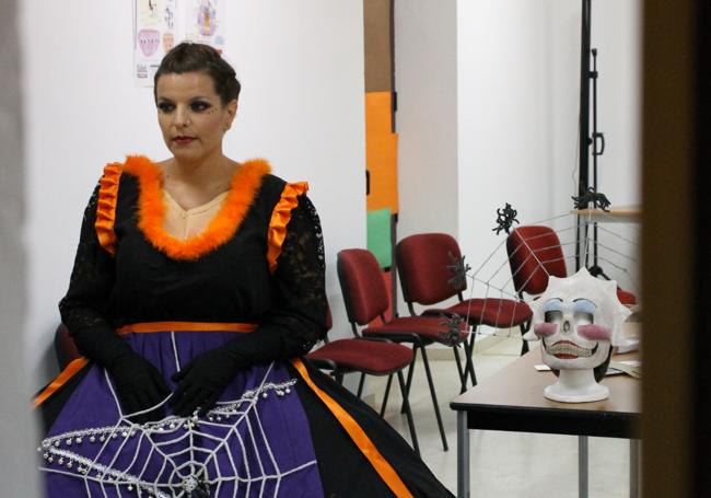 Momentos antes de comenzar el espectáculo