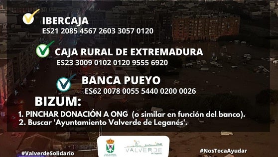 El Ayuntamiento lanza una campaña solidaria a favor de los afectados por la Dana