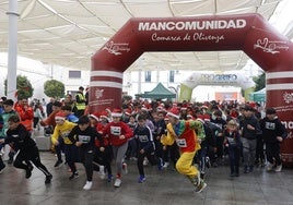 Salida de la carrera de los más pequeños