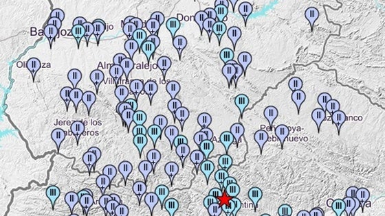Un terremoto de magnitud 4.1 se siente con fuerza en Extremadura