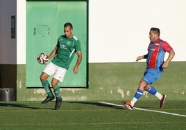 Javi Moras, autor del gol local