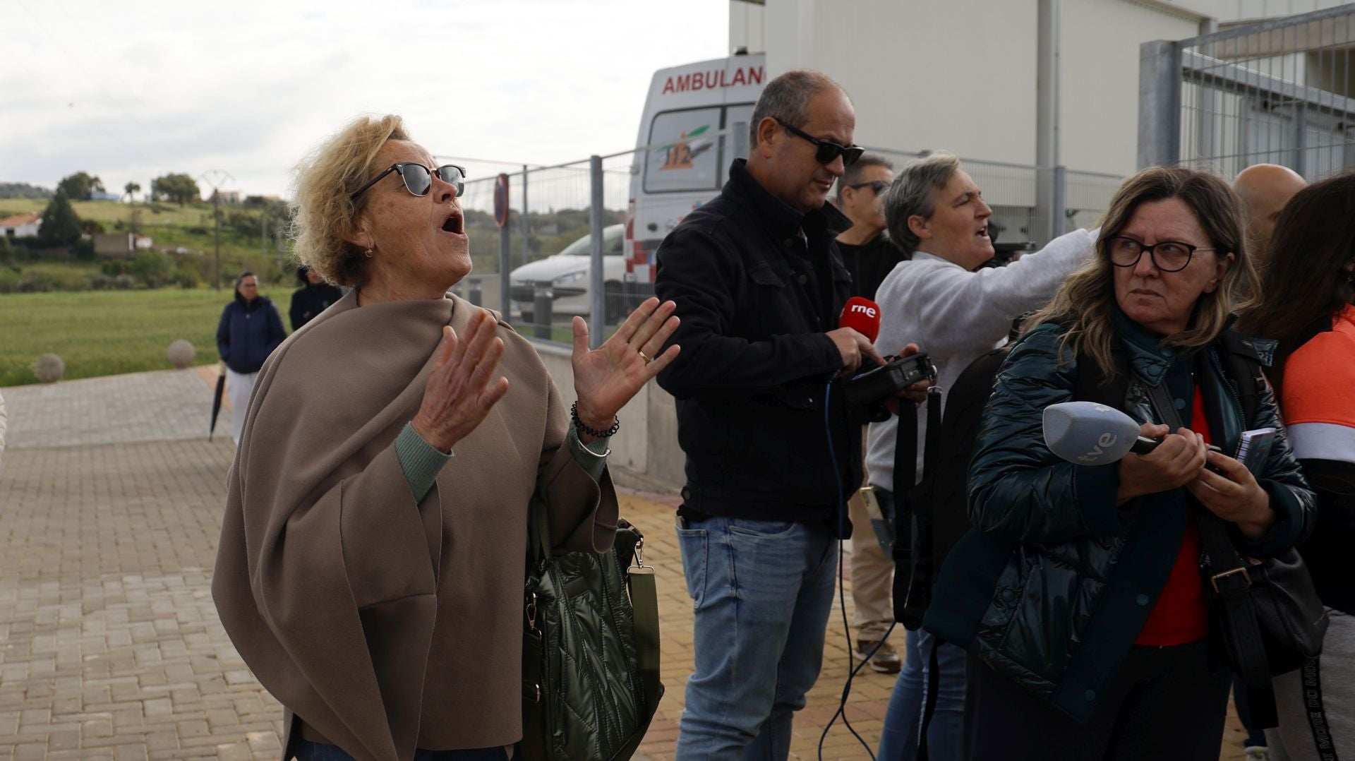 Manifestación de los vecinos de Olivenza