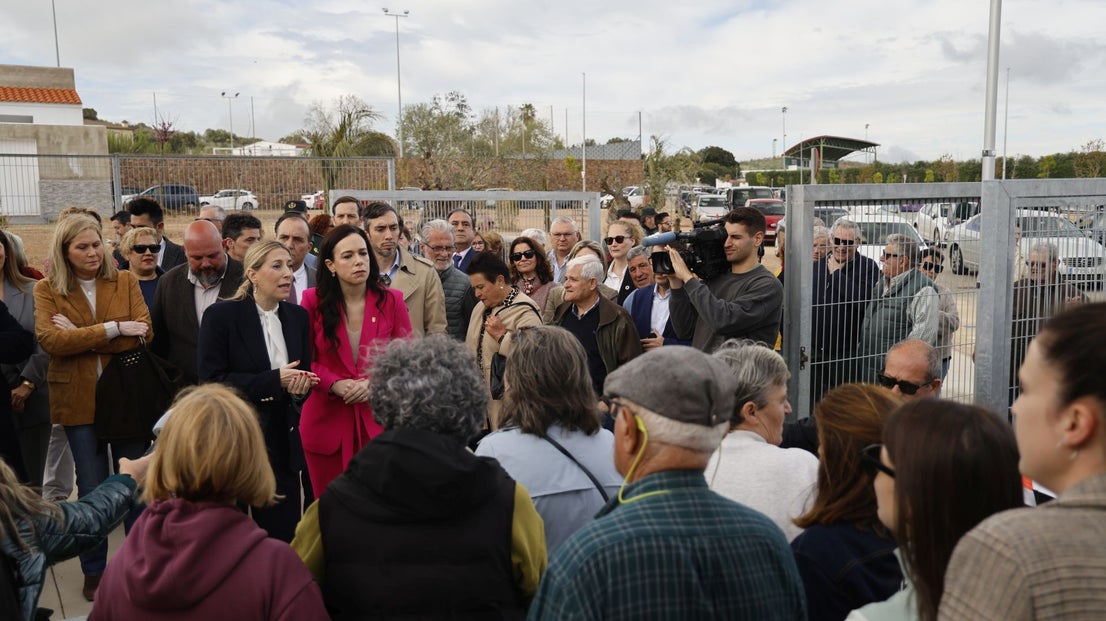 Manifestación de los vecinos de Olivenza