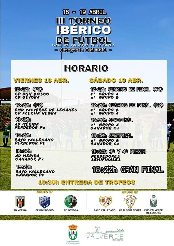 Este viernes y sábado, III Trofeo Ibérico de Fútbol Infantil 'Villa de Valverde'