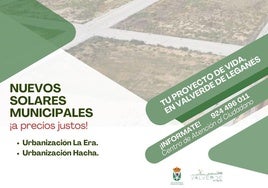 Nueva convocatoria para la venta de parcelas municipales a precios asequibles