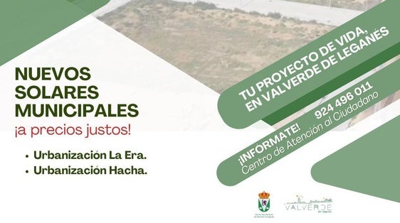 Nueva convocatoria para la venta de parcelas municipales a precios asequibles