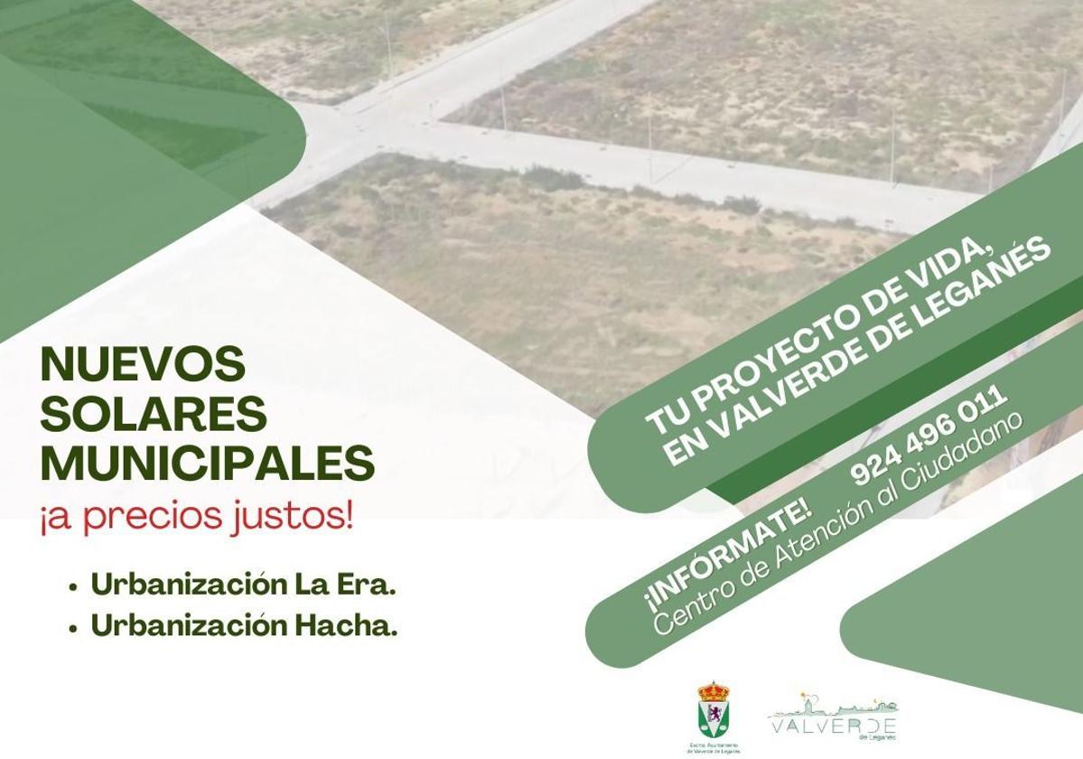 Nueva convocatoria para la venta de parcelas municipales a precios asequibles
