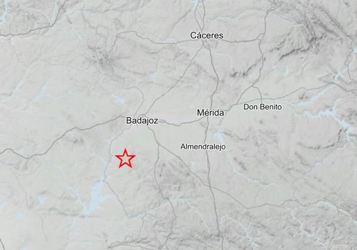 Registrado un temblor en Extremadura durante la pasada madrugada