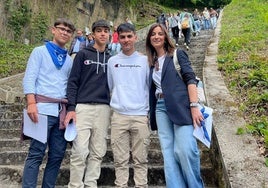 Diego, Daniel, Ángel y Raquel, protagonistas de este viaje