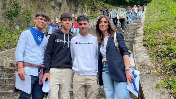 Tres escolares y una profesora del Cristo Crucificado viajan a Mauthausen