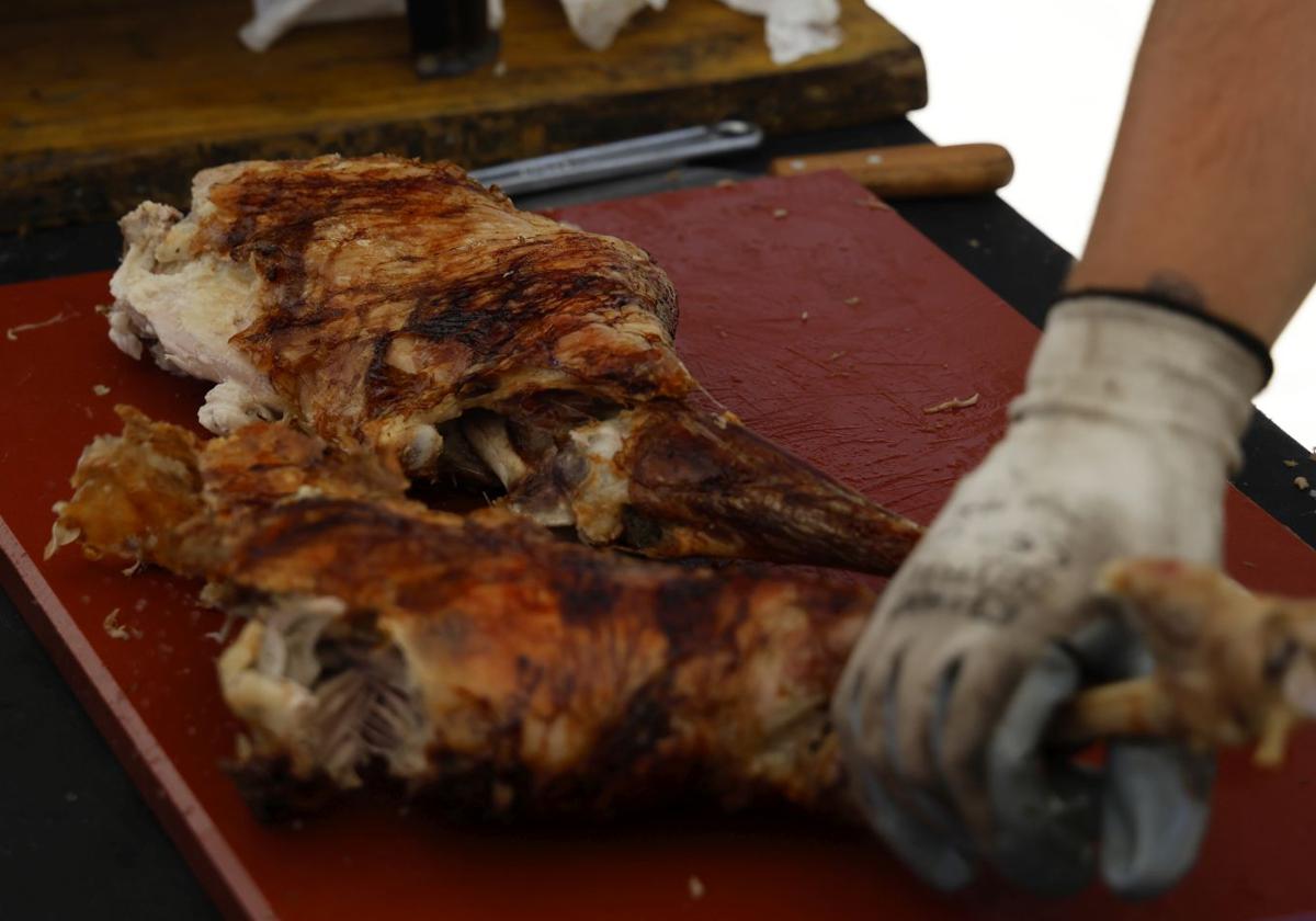 Degustación de cordero asado