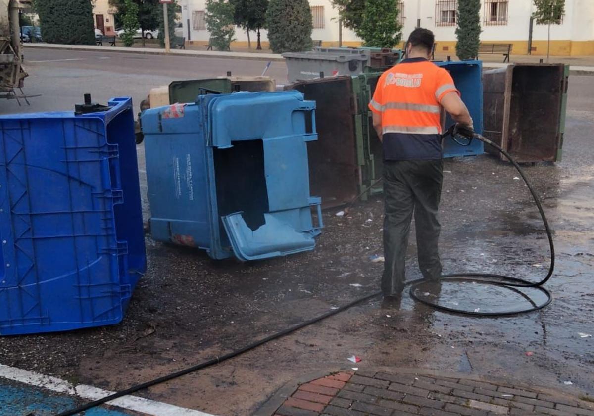 Imagen principal - Durante los trabajos