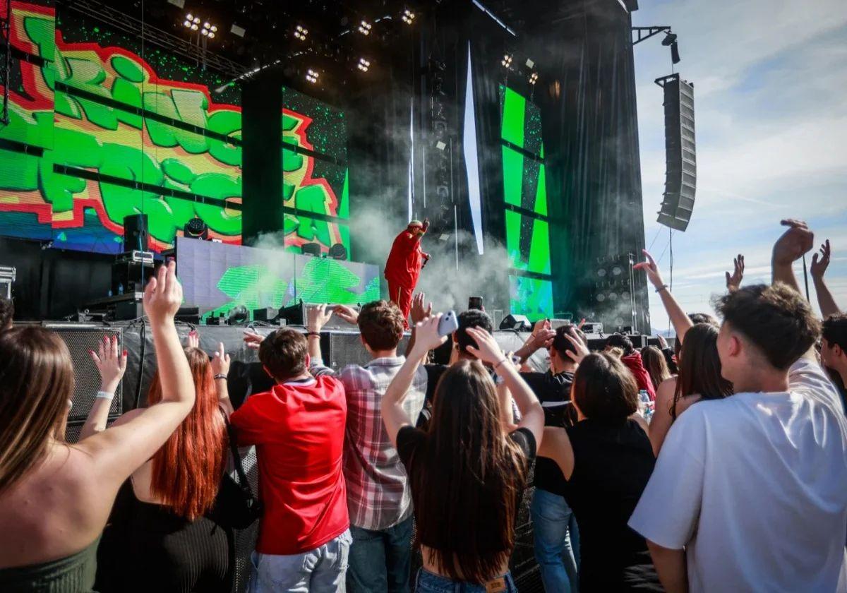 Jóvenes en un concierto