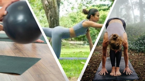 El pilates se traslada a la piscina durante el verano