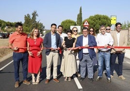 Inauguración de la carrertera BA-006 que une Valverde y La Albuera