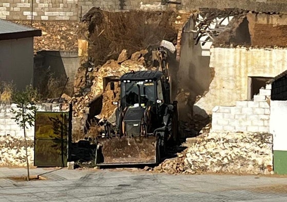Durante los trabajos de demolición