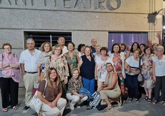 Algunos de los participantes en el viaje