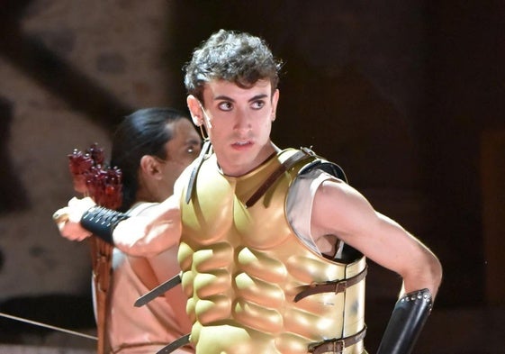 Ángel Luis en el Teatro Romano de Mérida