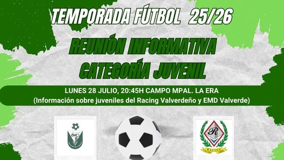 Primeros avances para la próxima temporada de fútbol base