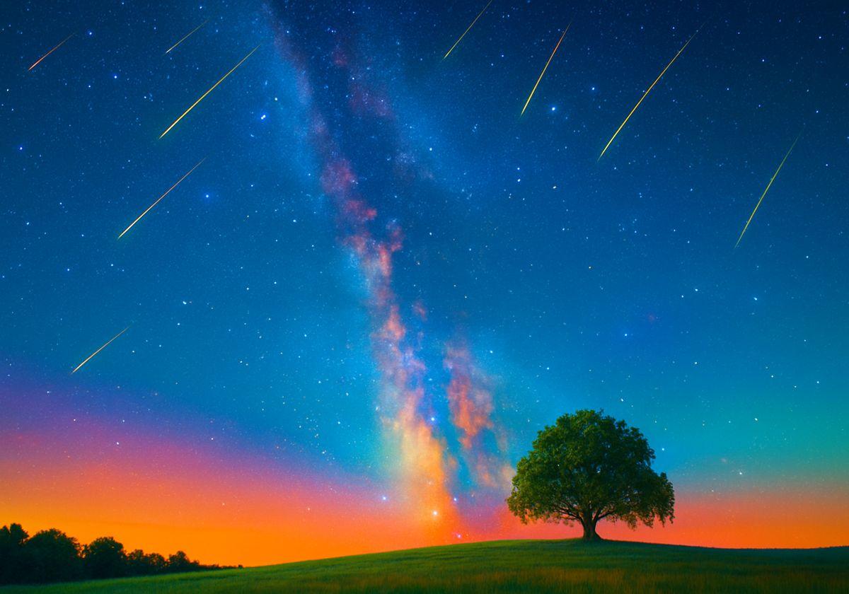 Espectáculo de Perseidas sobre el cielo extremeño