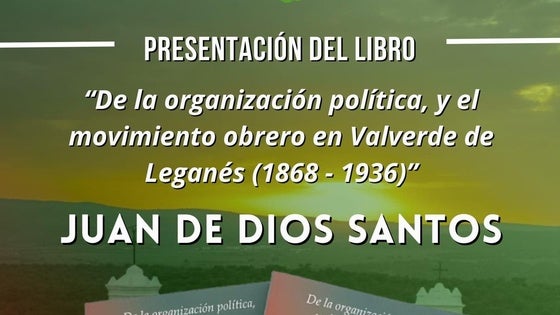 Juan de Dios Santos presenta un nuevo libro este viernes