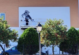 Durante los trabajos de pintura