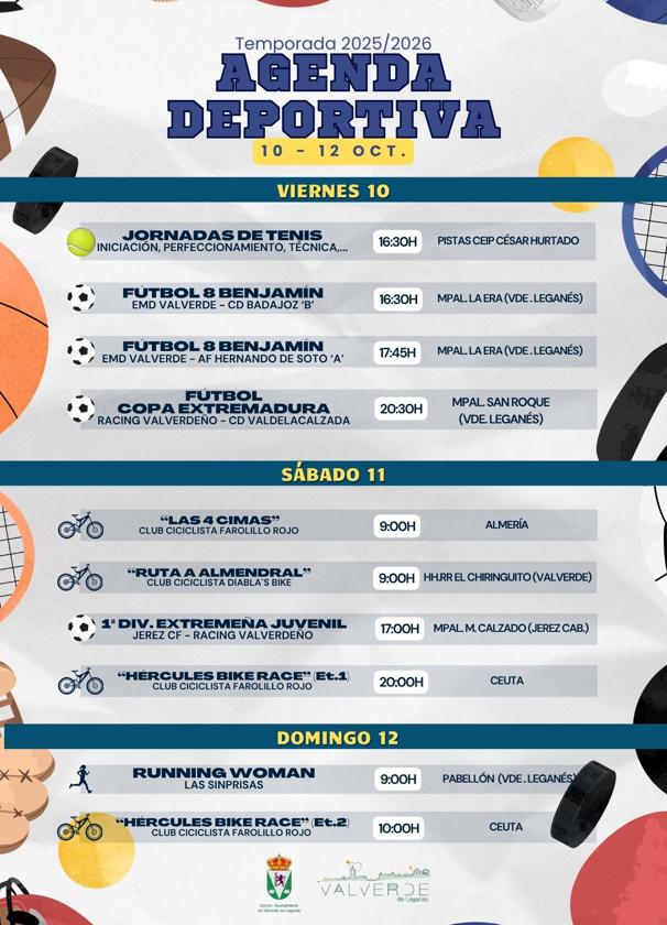 Actividades deportivas para el fin de semana