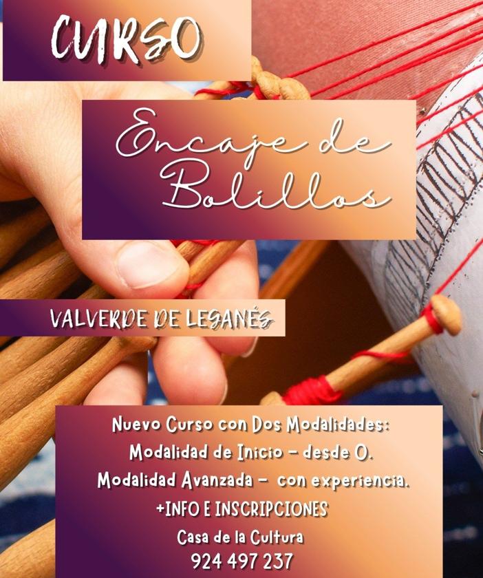 El curso de encaje de bolillos tendrá dos modalidades