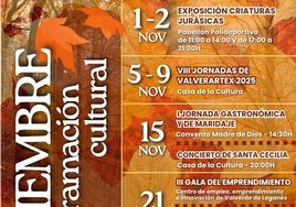 No pierdas detalles de la programación de actividades de noviembre