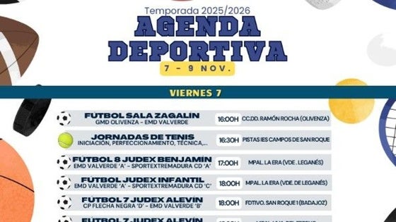 Actividades deportivas para el fin de semana
