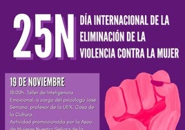 El municipio conmemorará el 25N con una programación centrada en la educación y la concienciación