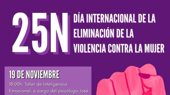 El municipio conmemorará el 25N con una programación centrada en la educación y la concienciación
