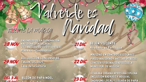 A Valverde le espera unas semanas muy intensas de actividades navideñas